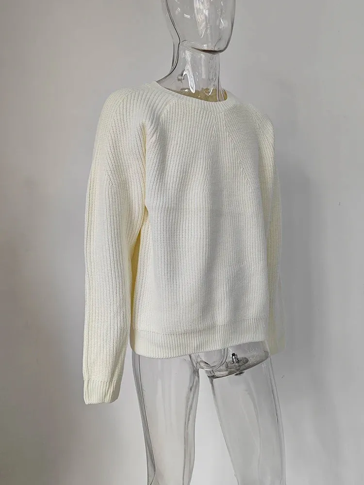 Round Collar Knit Sweater