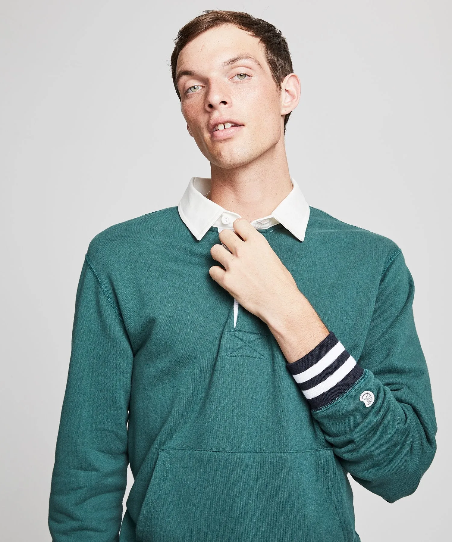 Rugby Sweatshirt in Storm Green