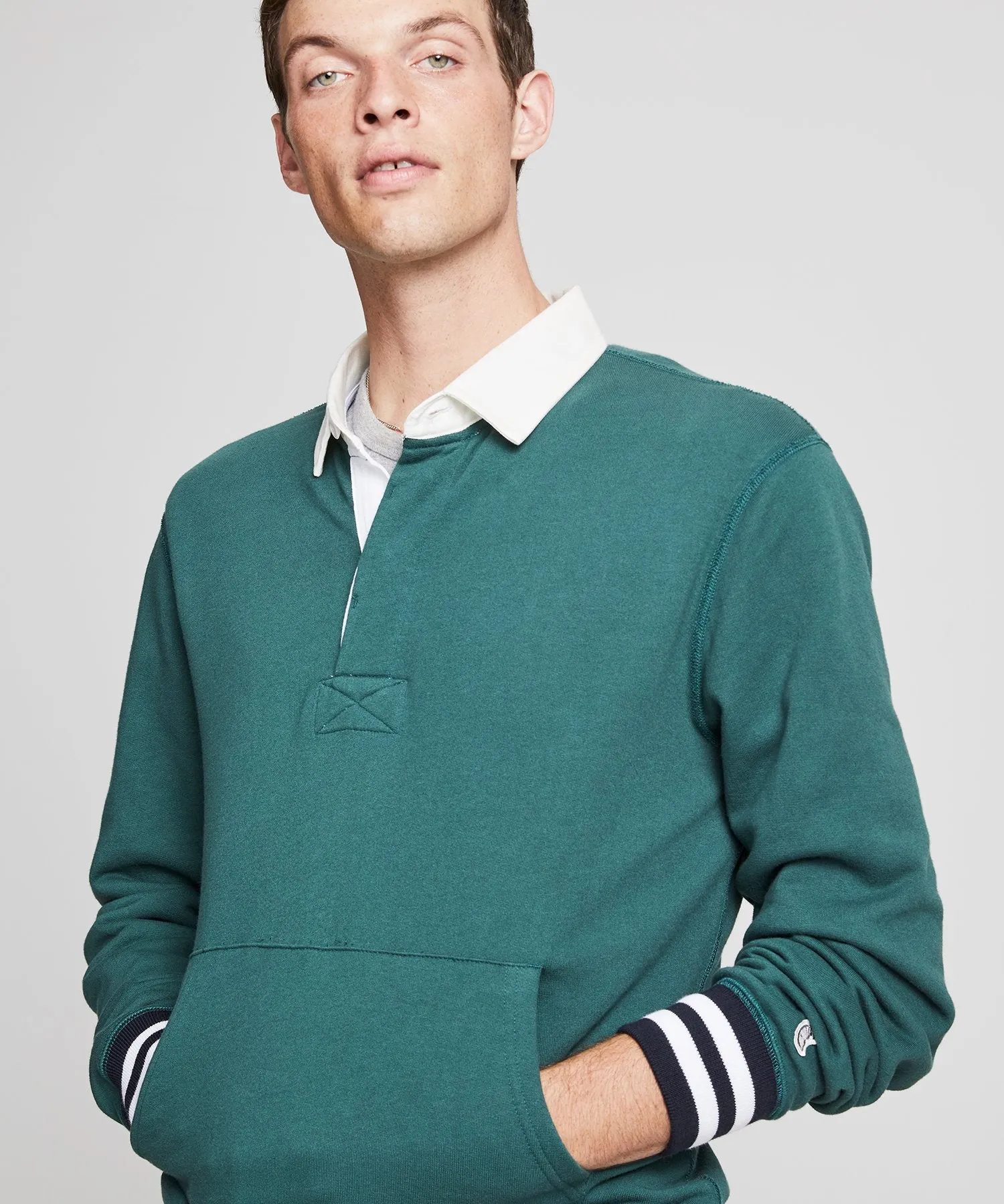 Rugby Sweatshirt in Storm Green