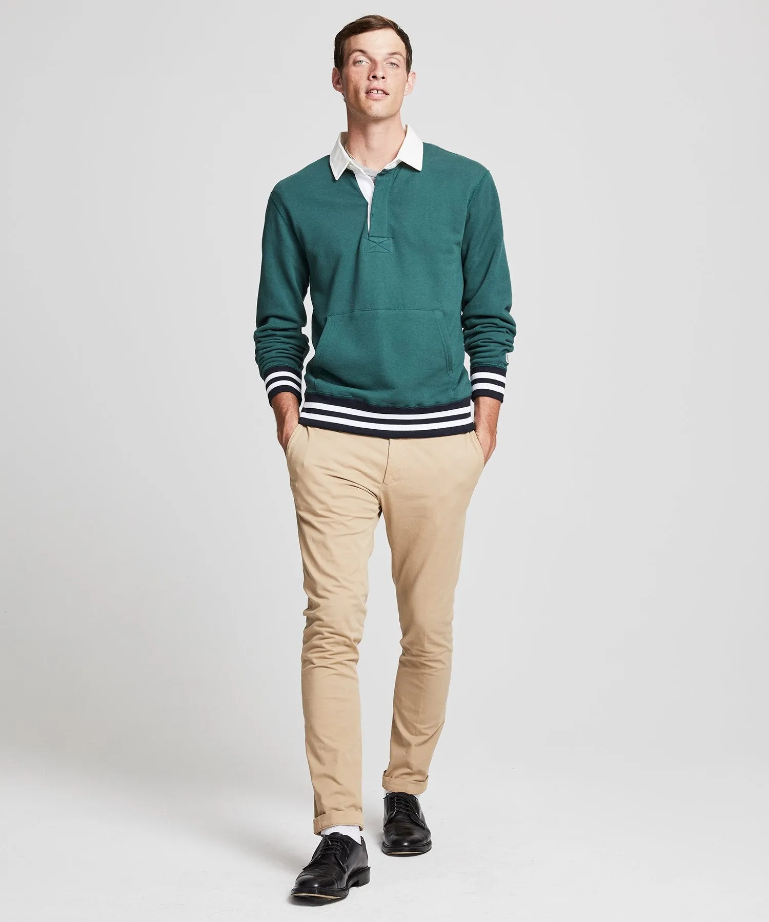 Rugby Sweatshirt in Storm Green