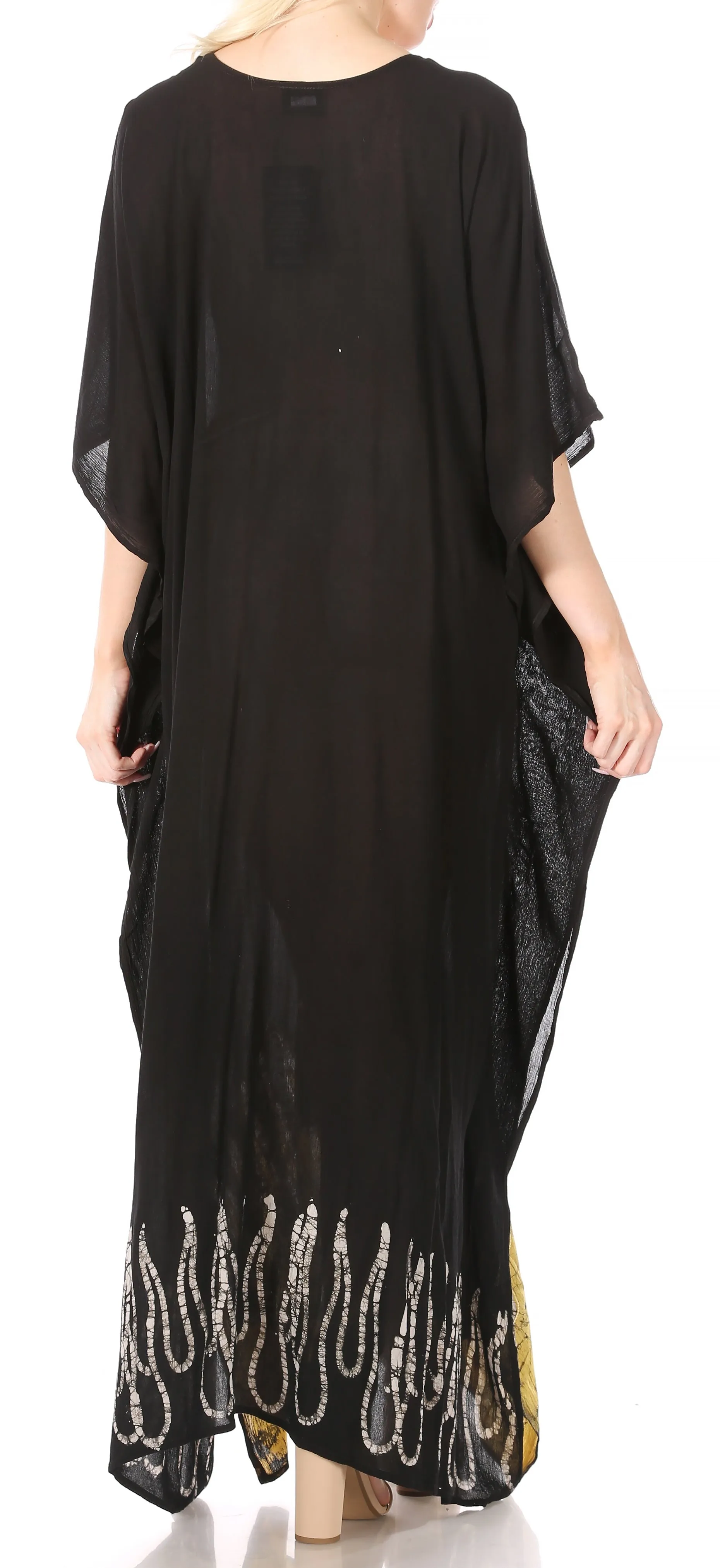 Sakkas Leonor Women's Boho Casual Long Maxi Caftan Dress Kaftan Cover-up LougeWear