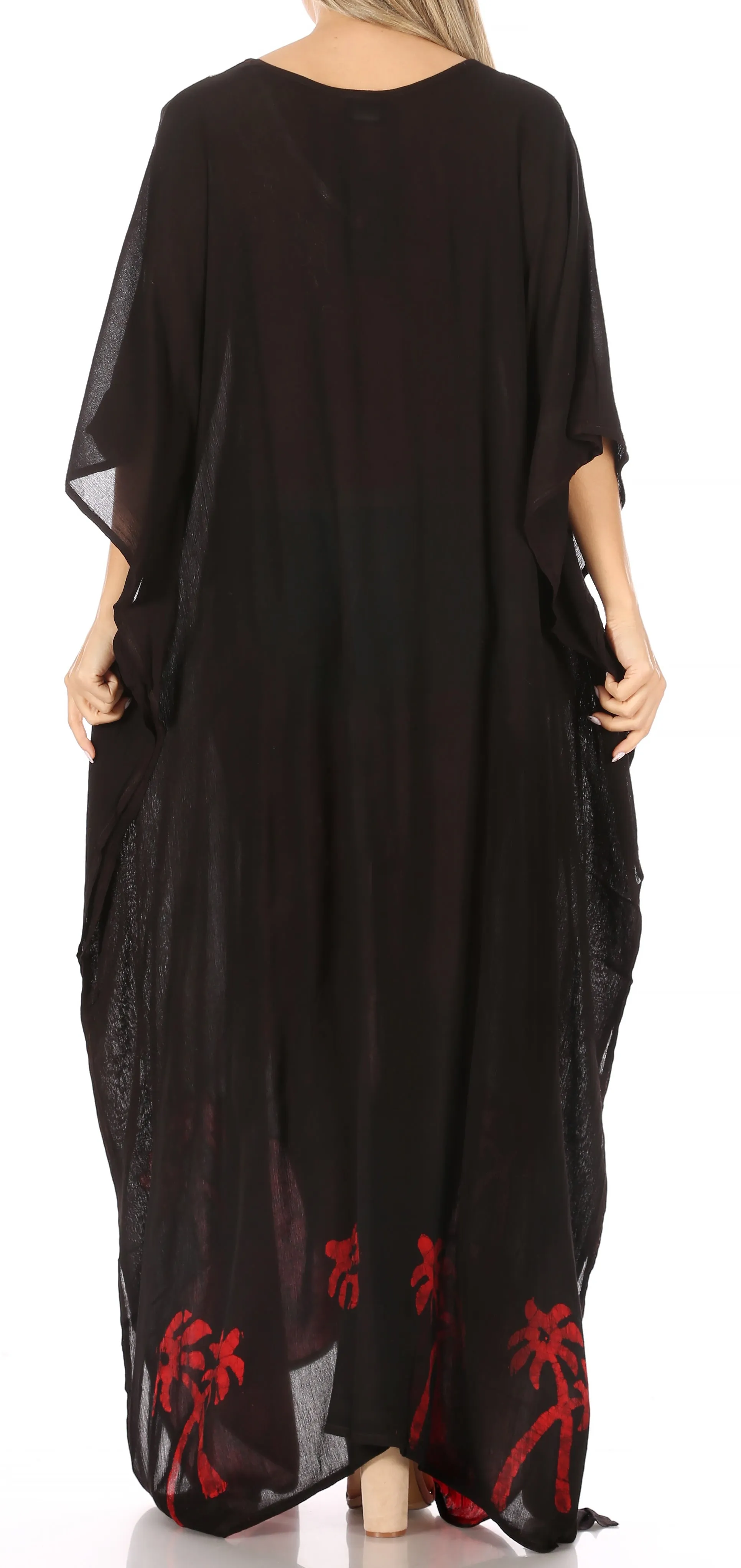 Sakkas Leonor Women's Boho Casual Long Maxi Caftan Dress Kaftan Cover-up LougeWear