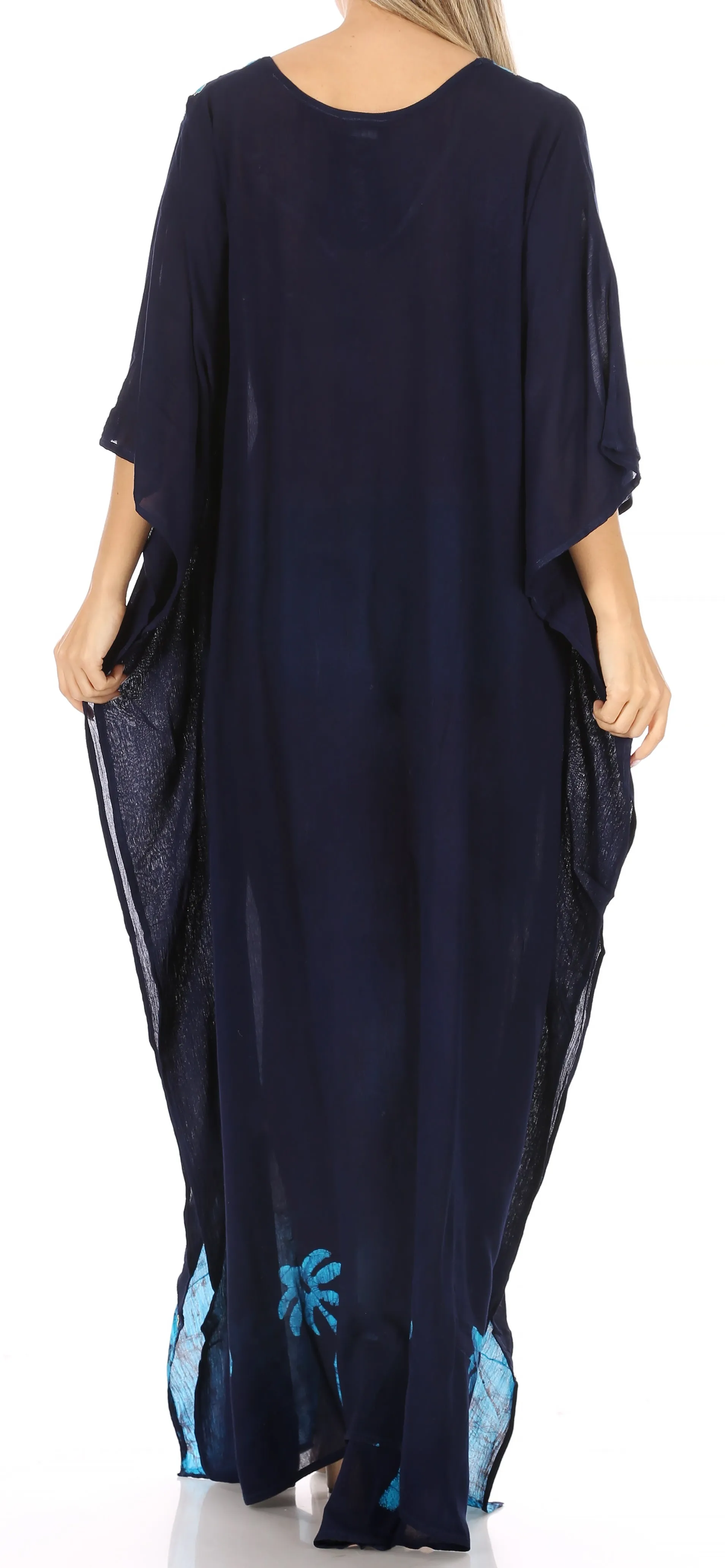 Sakkas Leonor Women's Boho Casual Long Maxi Caftan Dress Kaftan Cover-up LougeWear