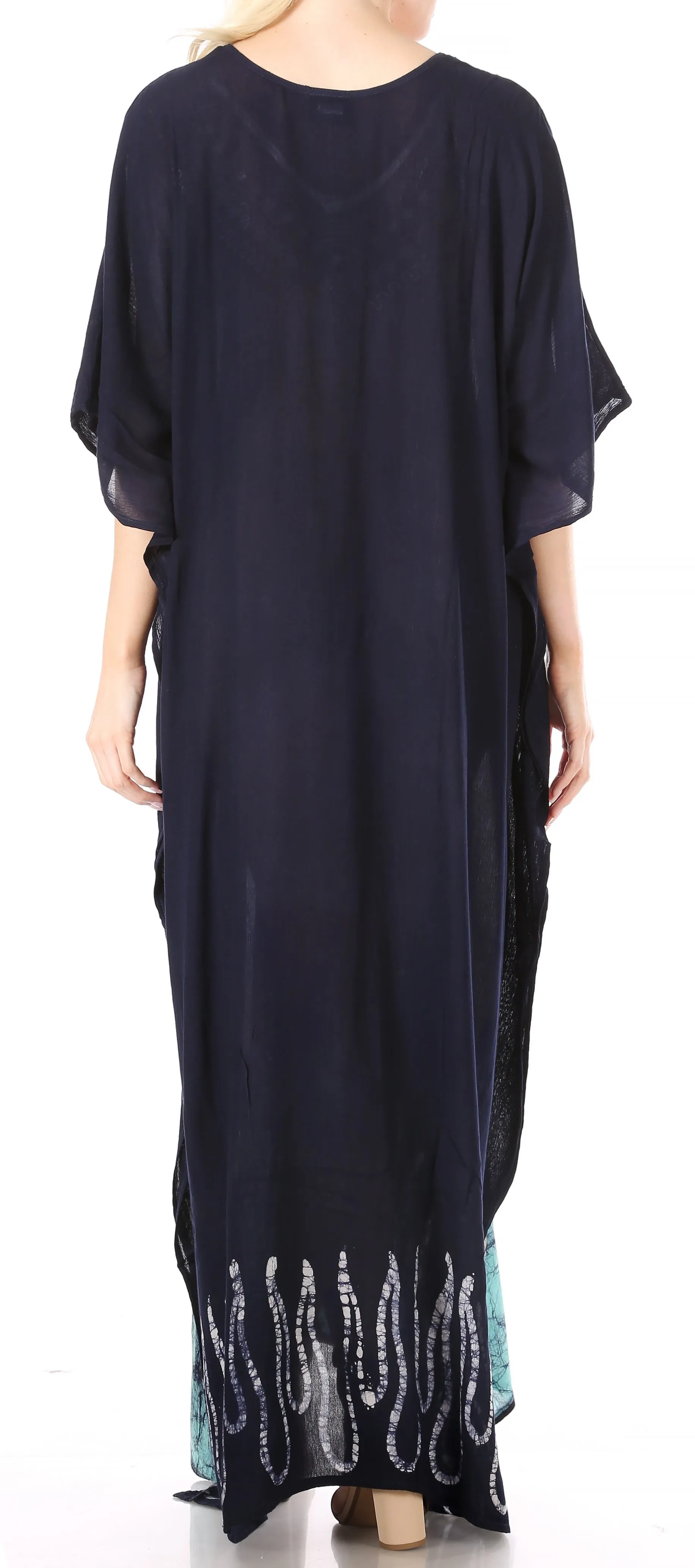 Sakkas Leonor Women's Boho Casual Long Maxi Caftan Dress Kaftan Cover-up LougeWear