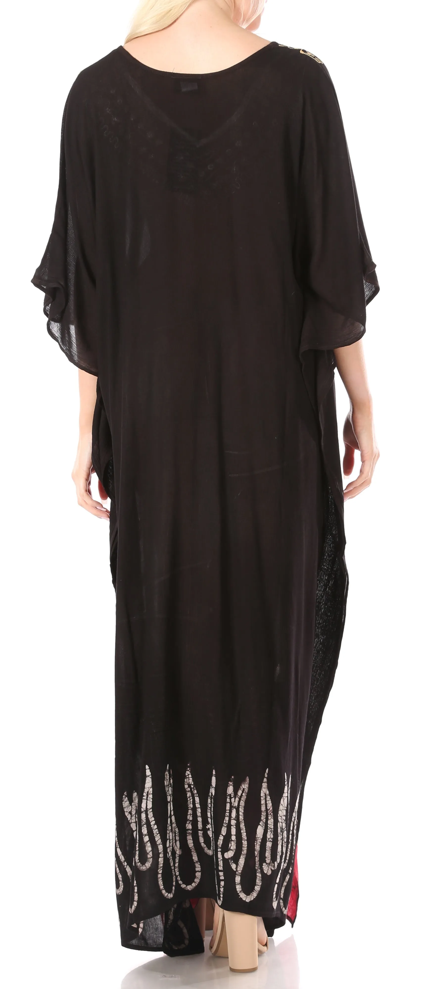 Sakkas Leonor Women's Boho Casual Long Maxi Caftan Dress Kaftan Cover-up LougeWear