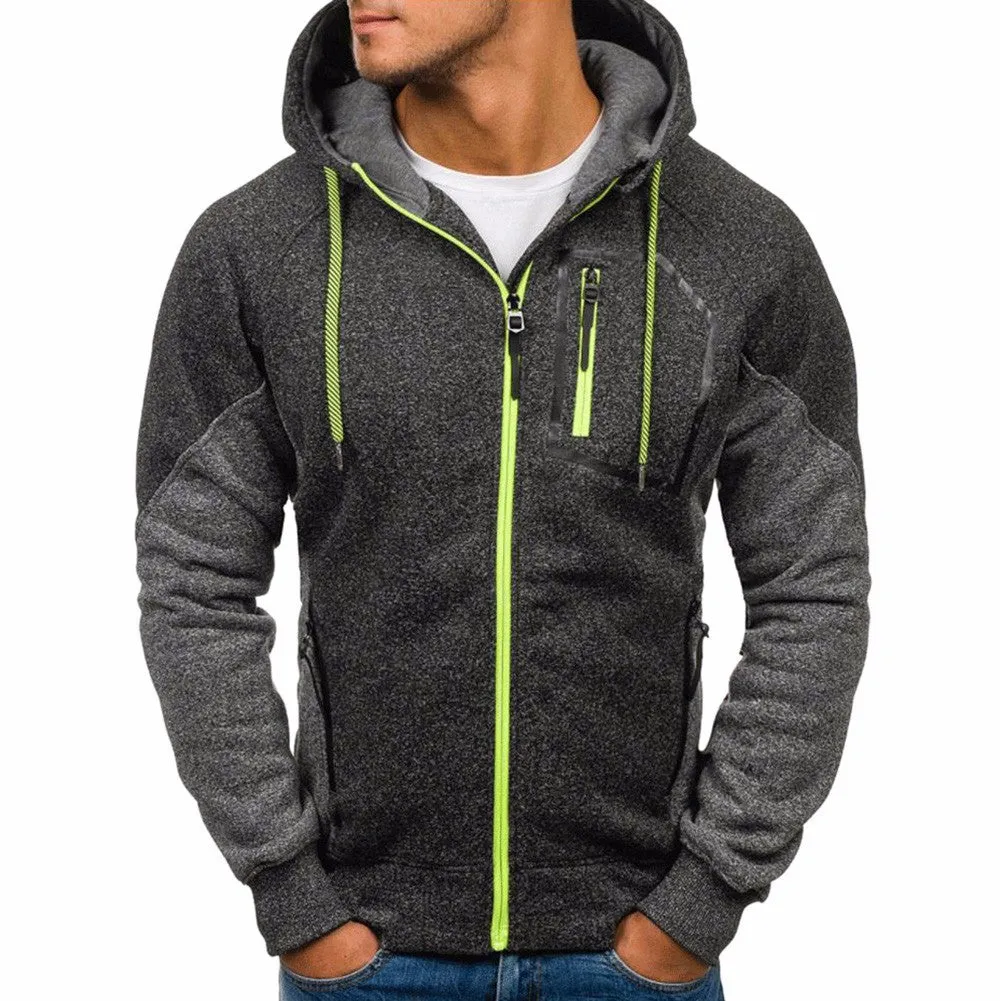 Slim Hooded Sweatshirt Jacket