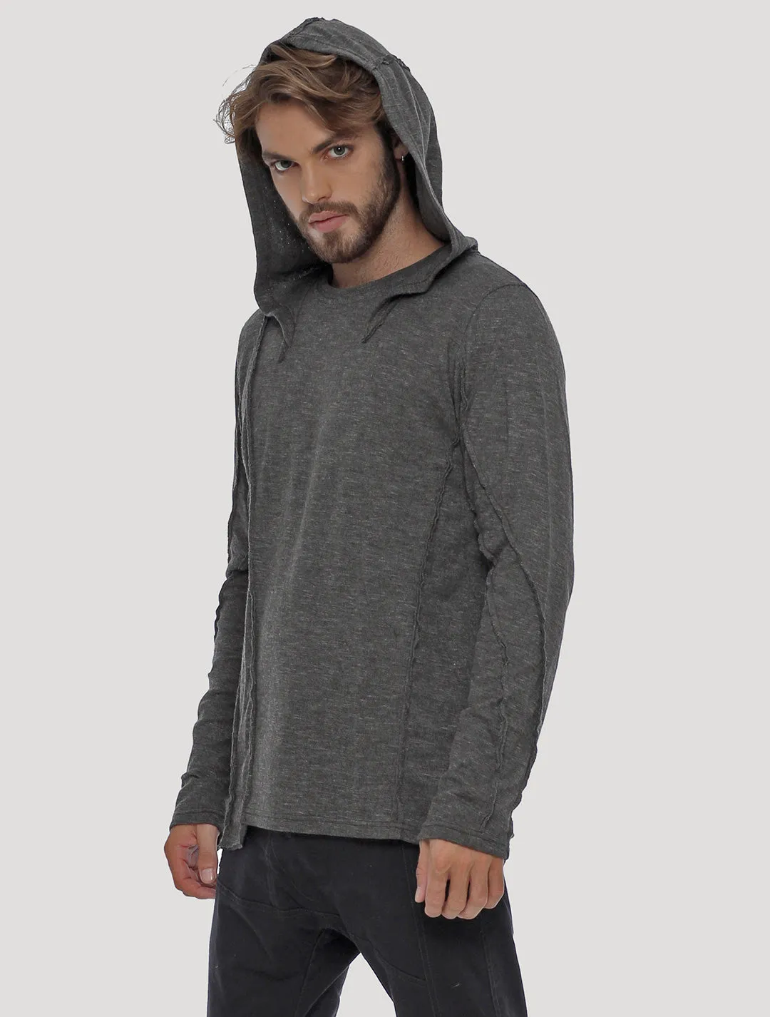 Slit Hoodie Jumper