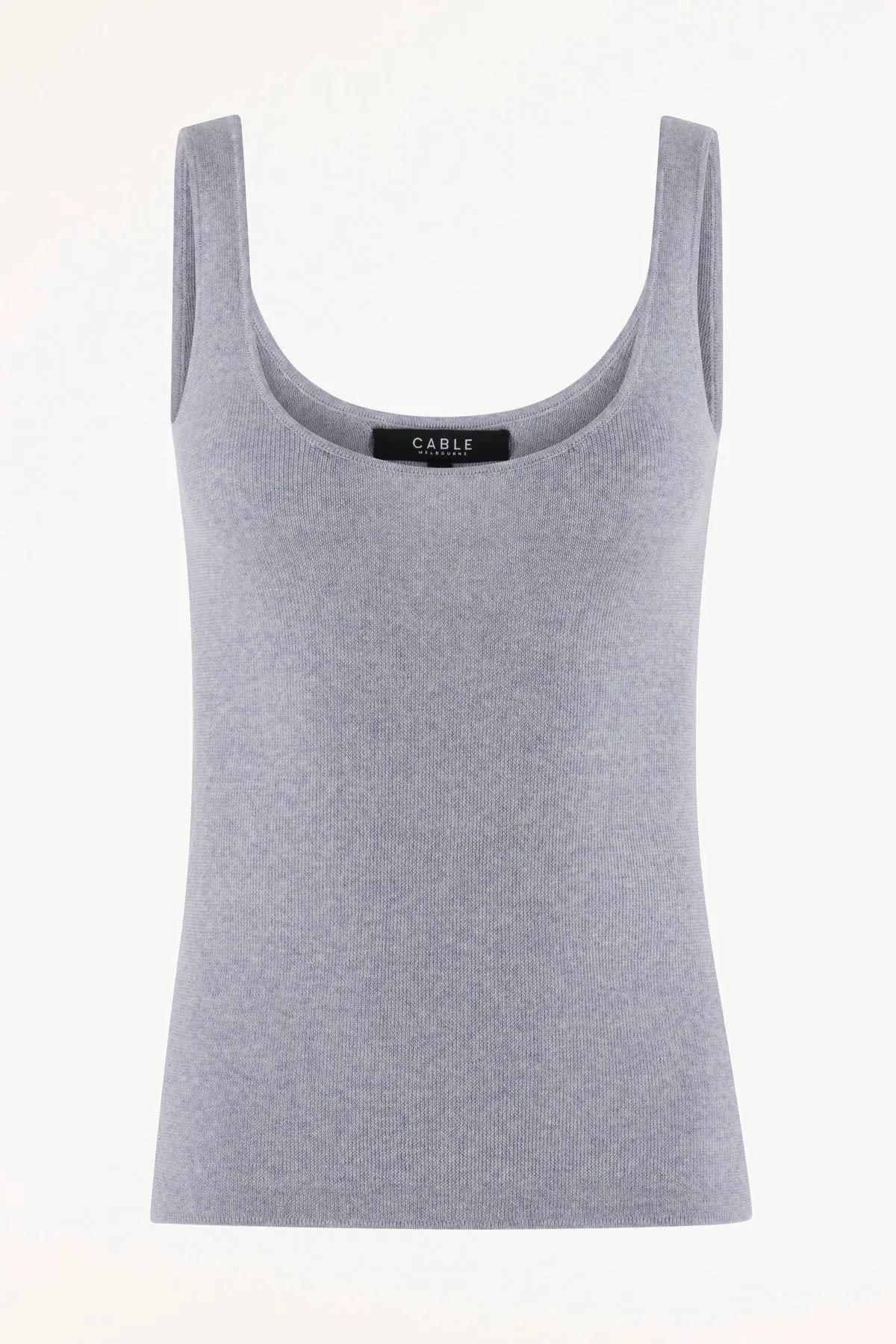 Superfine Merino Singlet - Grey Marle