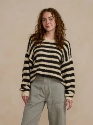 The Aspen Sweater by Rylee   Cru - Fuzzy Stripe