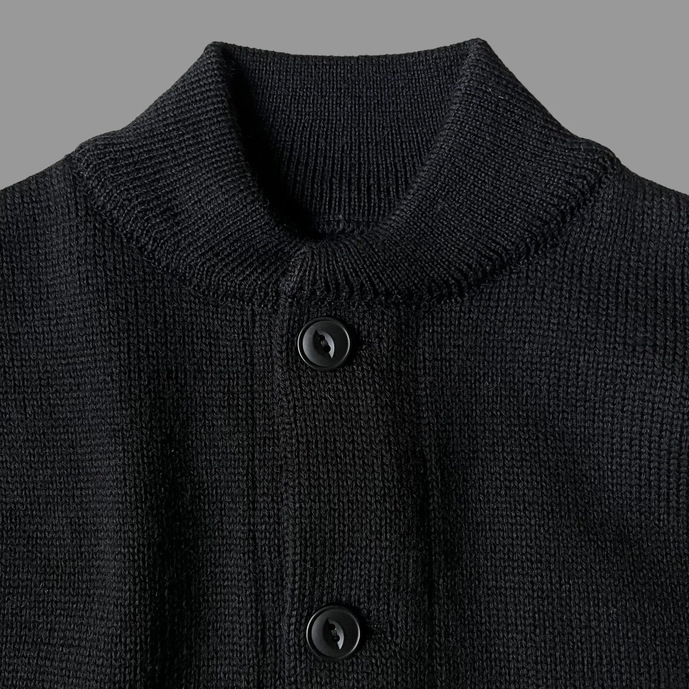 THE BRIG 2  CARDIGAN - BLACK