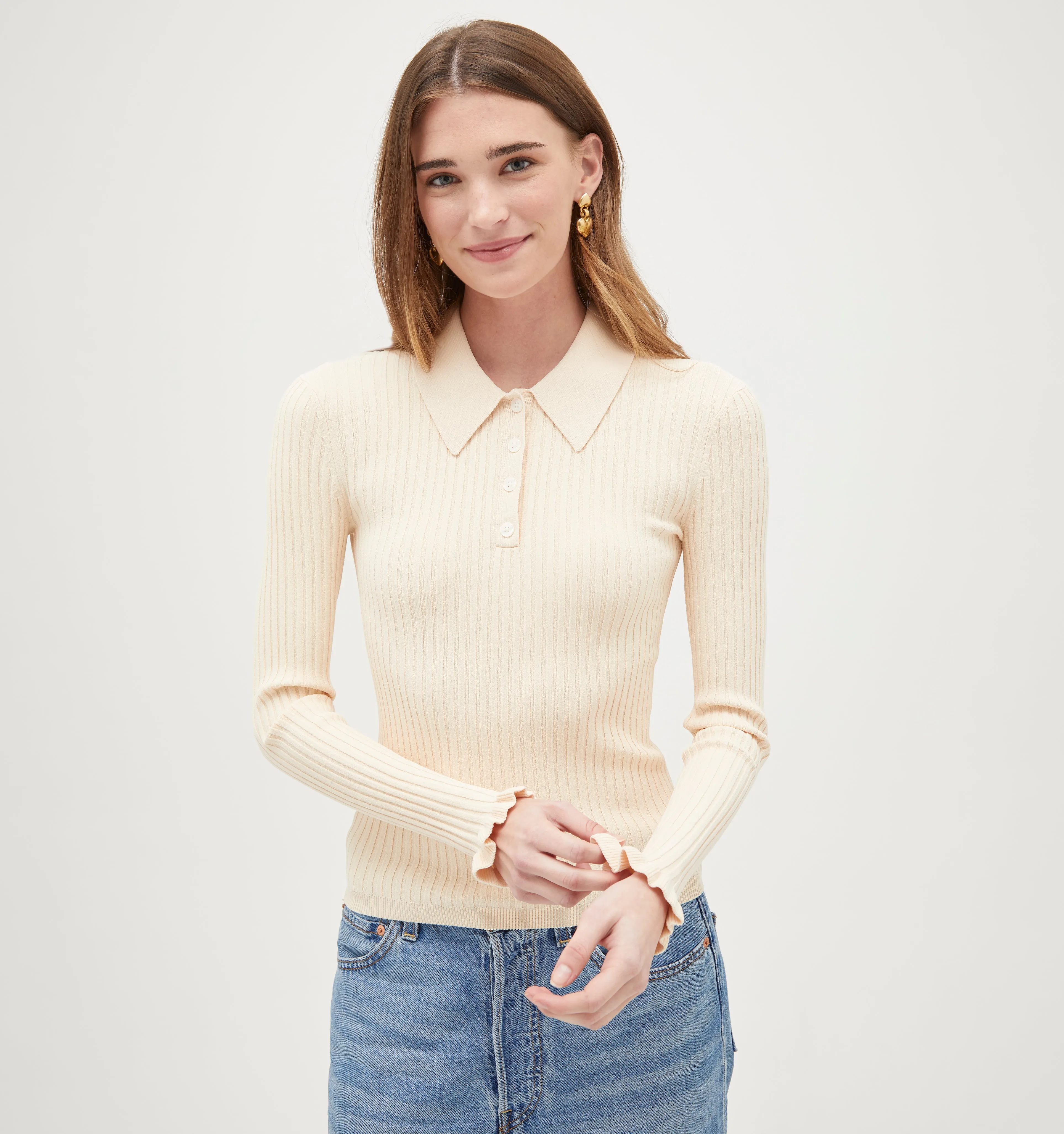 The Jenny Top - Ivory Knit