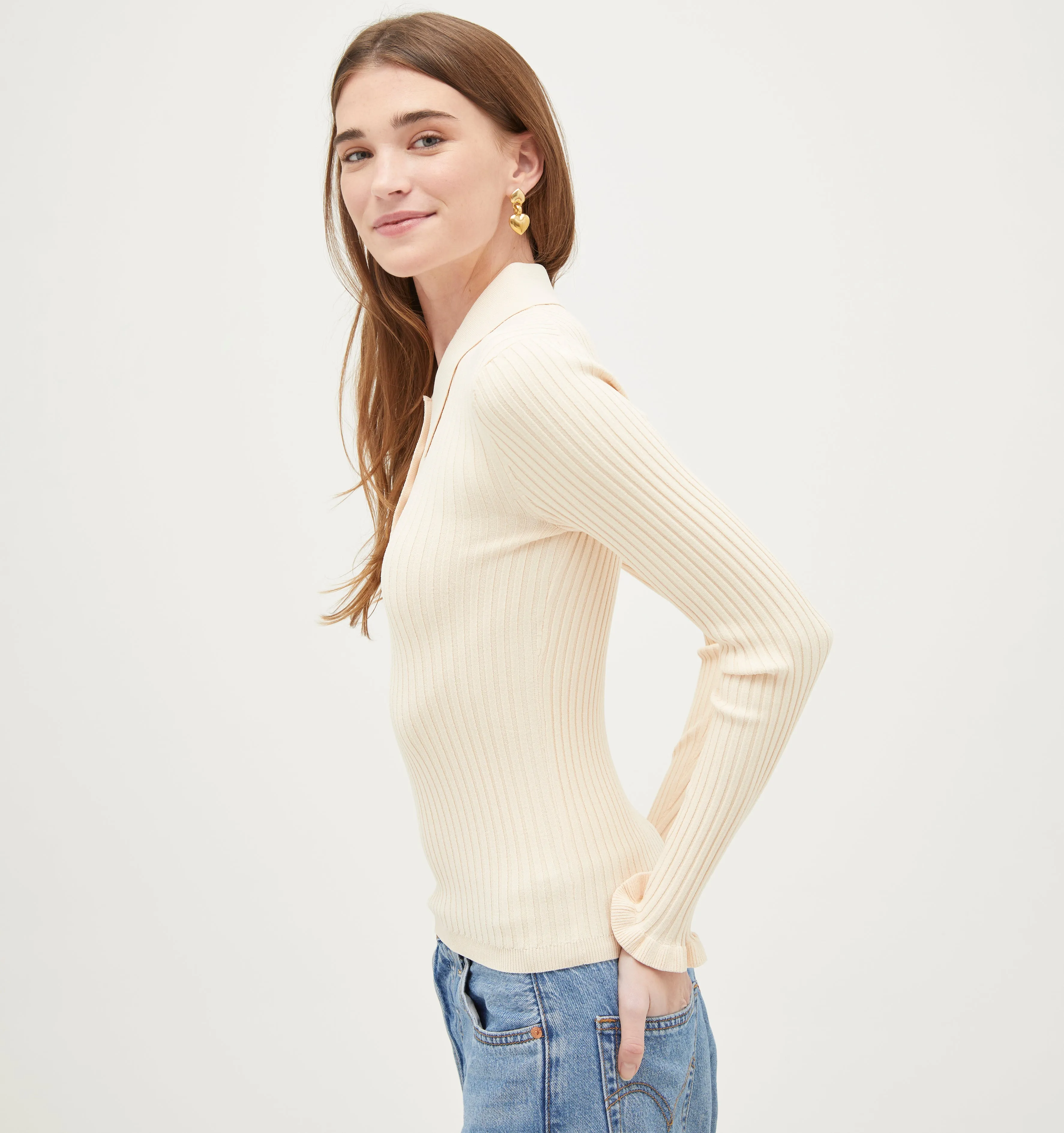 The Jenny Top - Ivory Knit