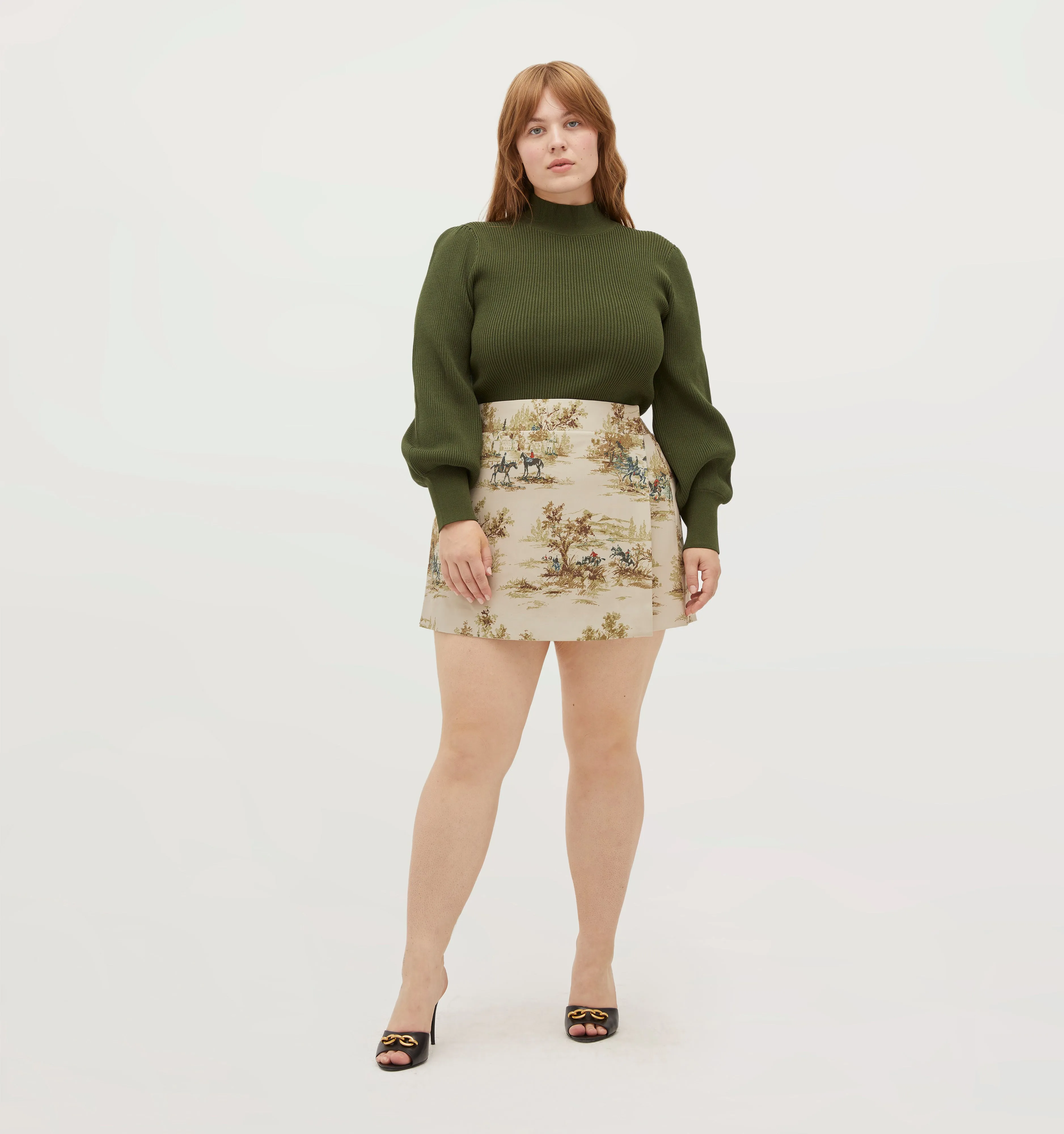 The Winter Sweater - Leaf Green Rib Knit