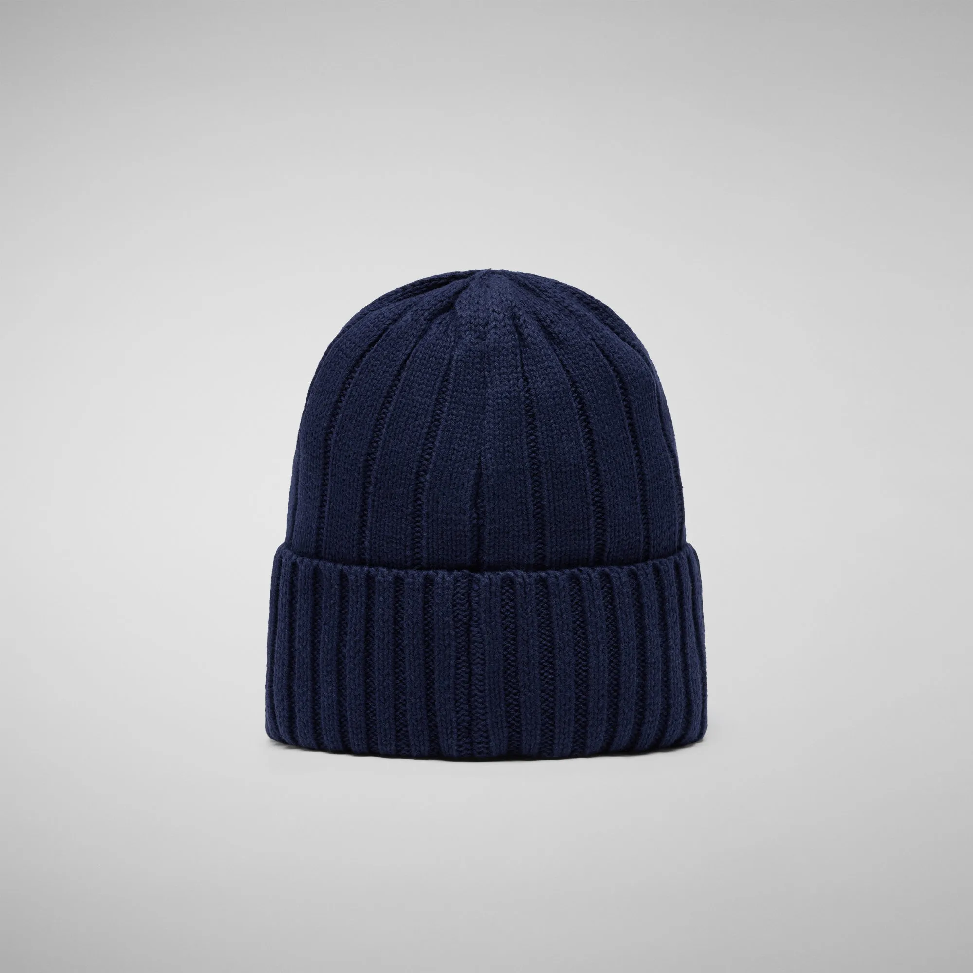 Unisex ribbed beanie jo in navy blue