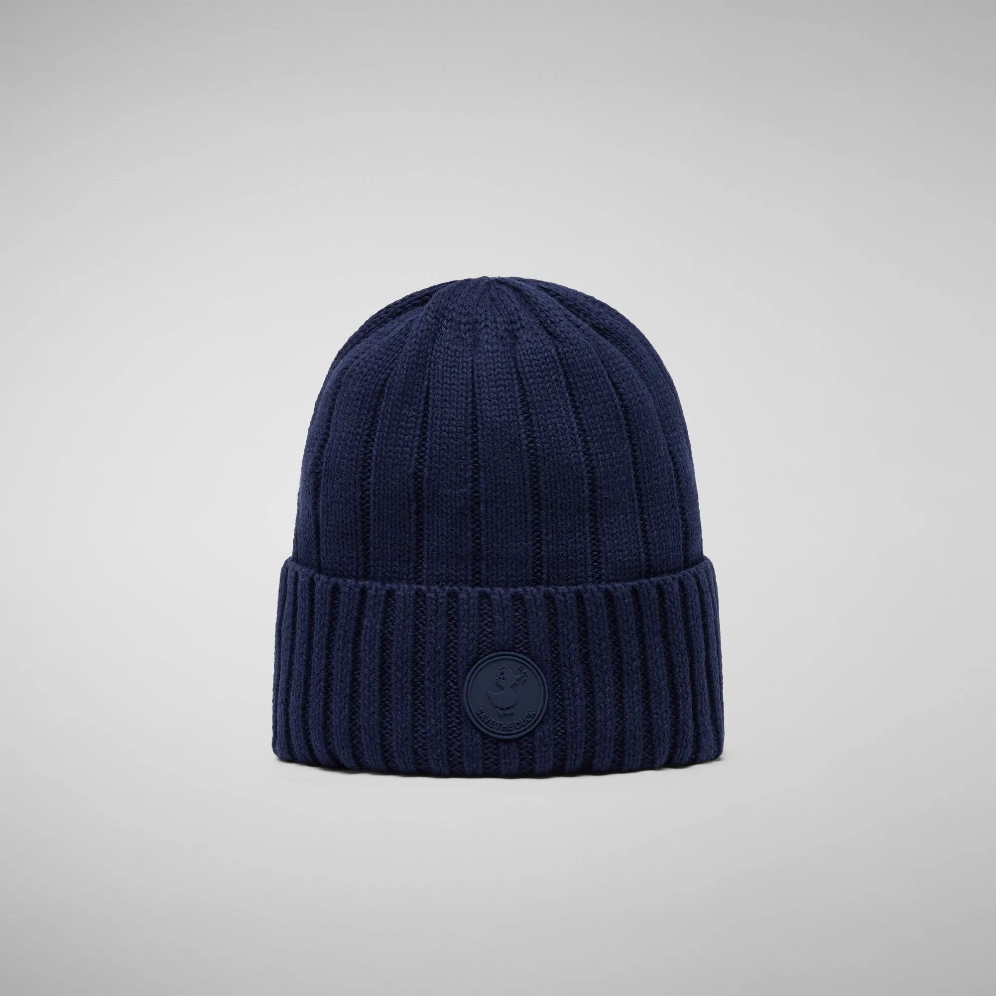 Unisex ribbed beanie jo in navy blue