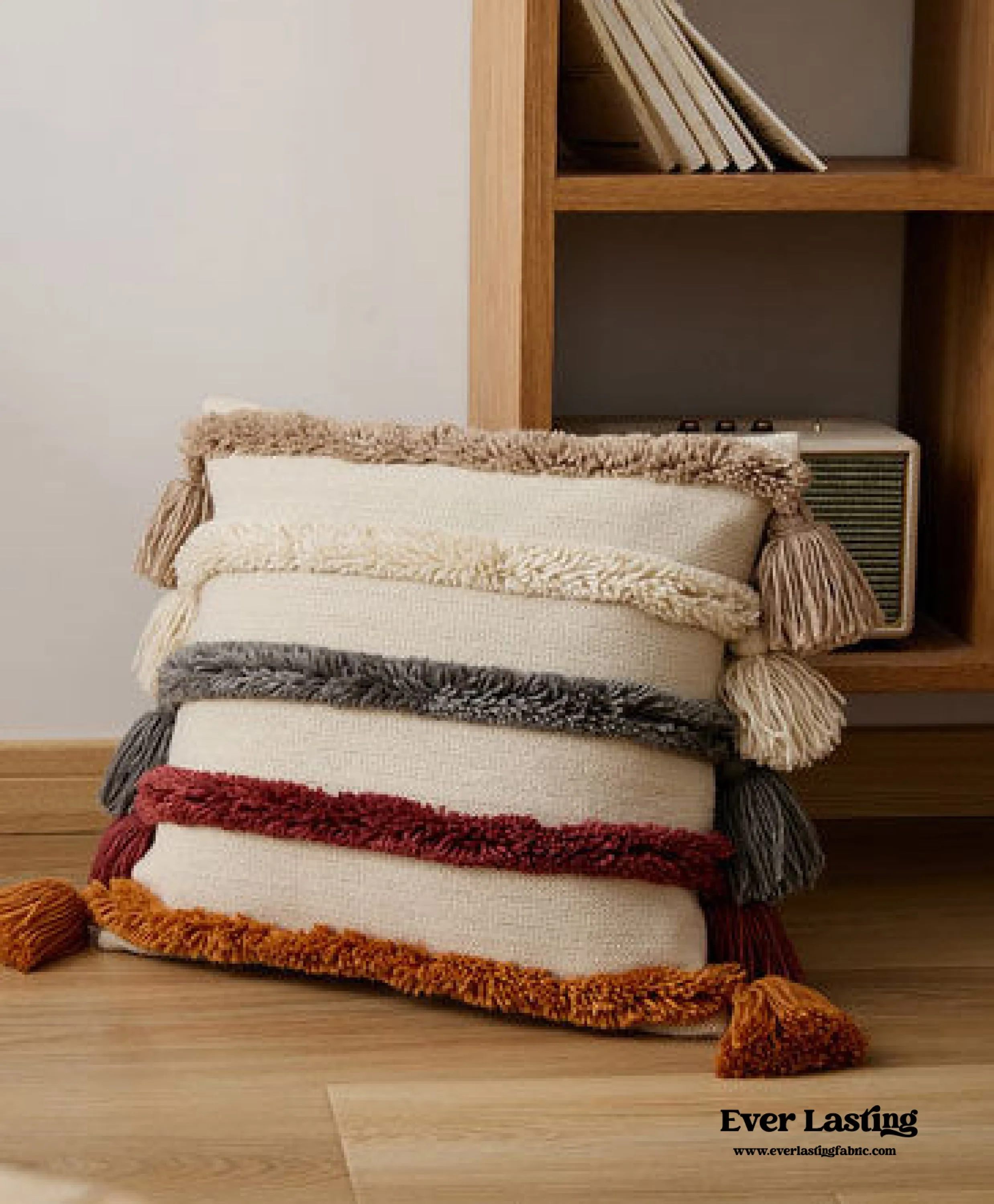 Warm Tone Fall Tufted Pillows with Tassels (5 Colors)