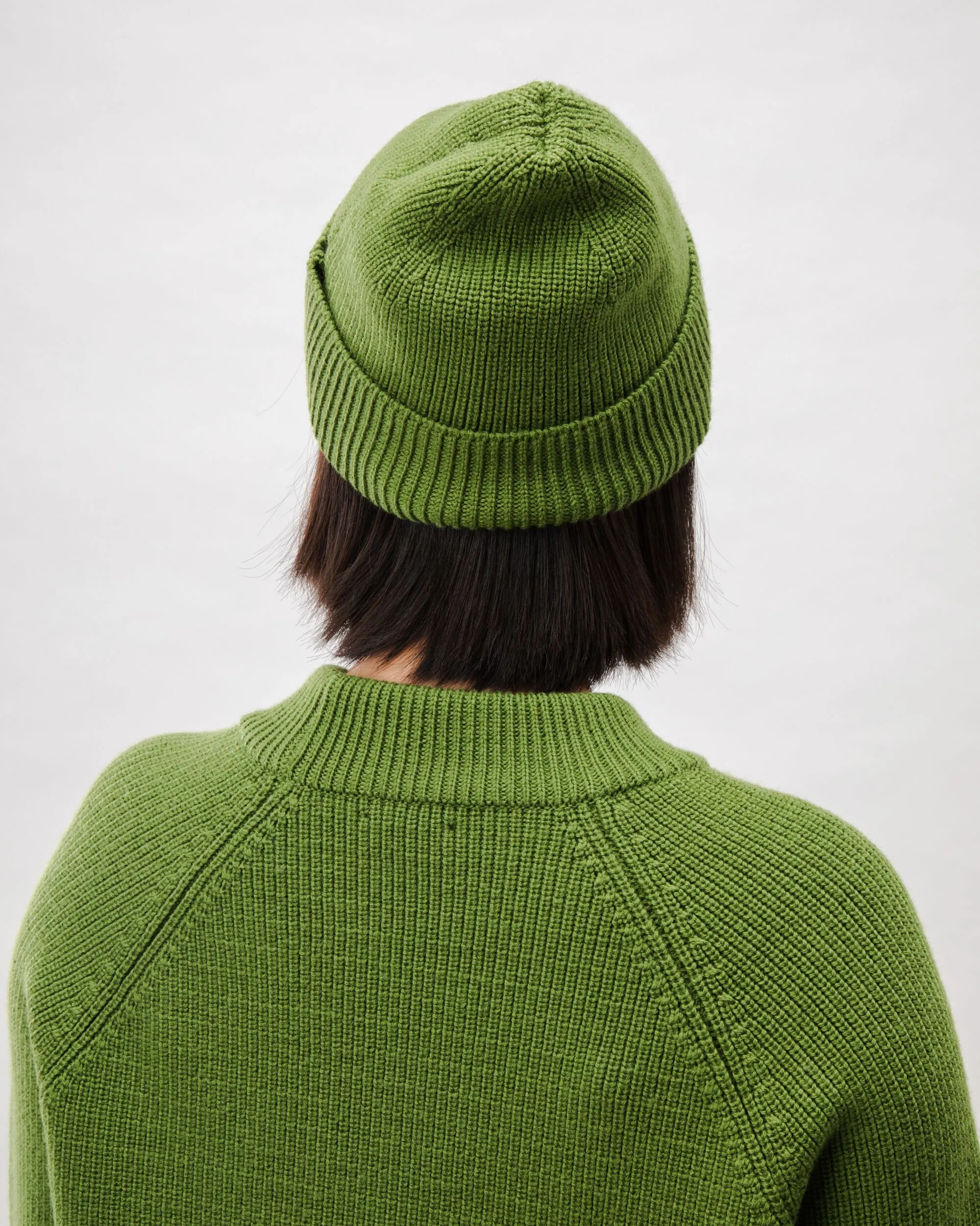 Waterfront Wool Beanie Green