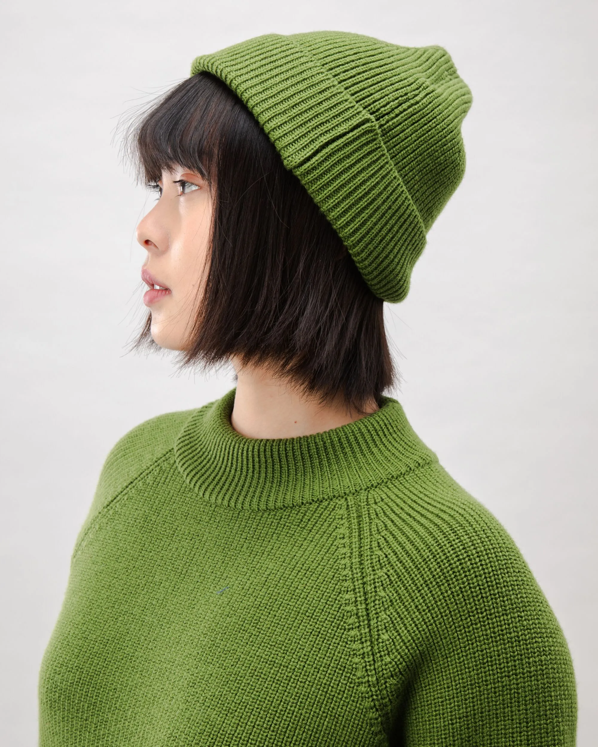 Waterfront Wool Beanie Green