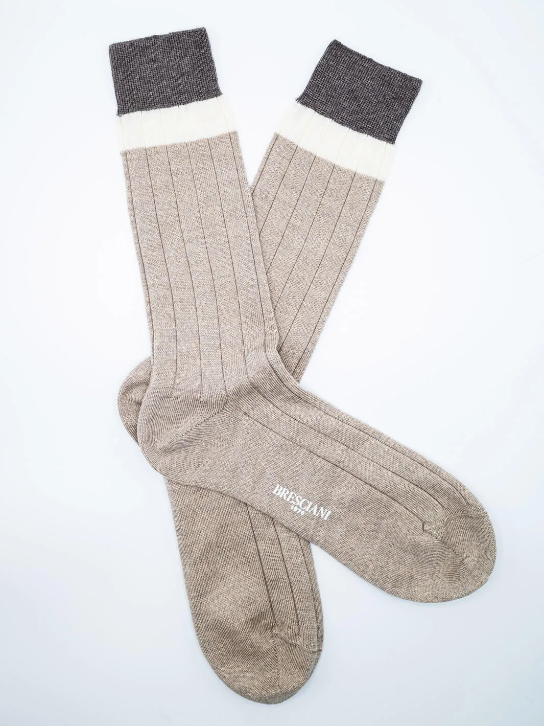 Wool-Nylon Striped Socks