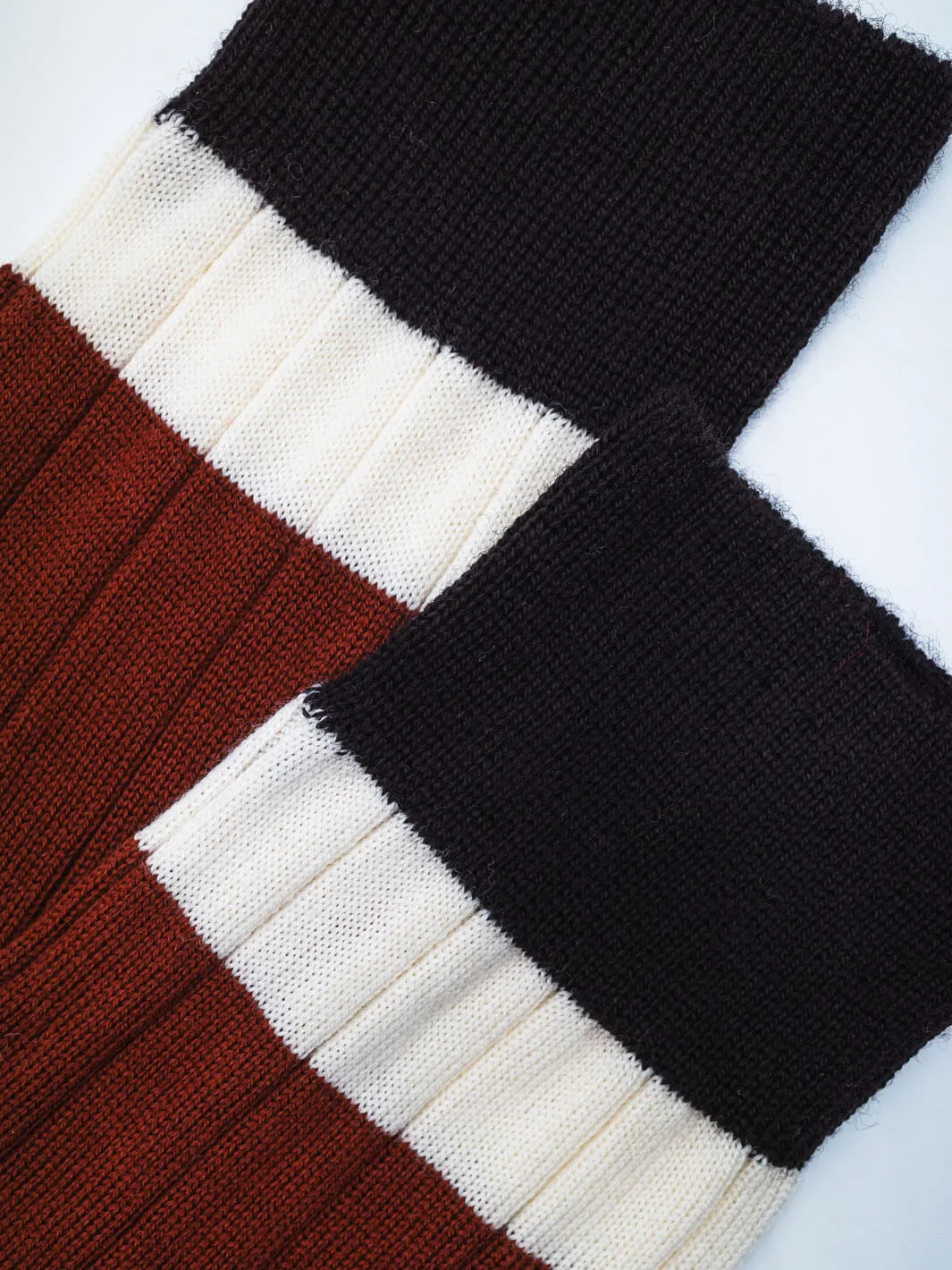 Wool-Nylon Striped Socks