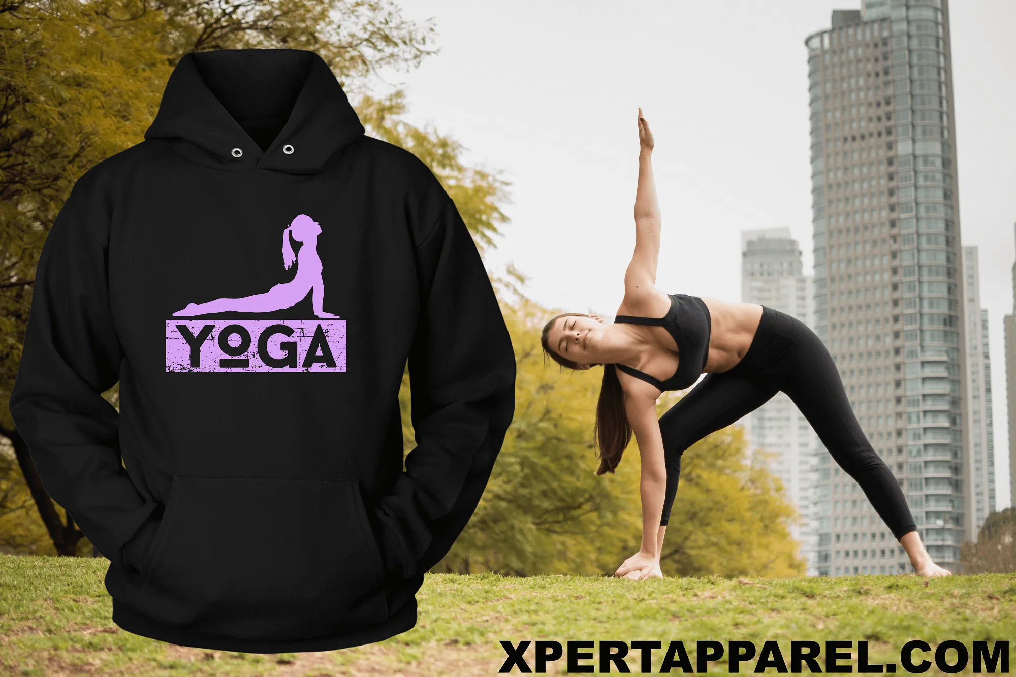 YOGA -  Unisex Hoodie - Man & Woman