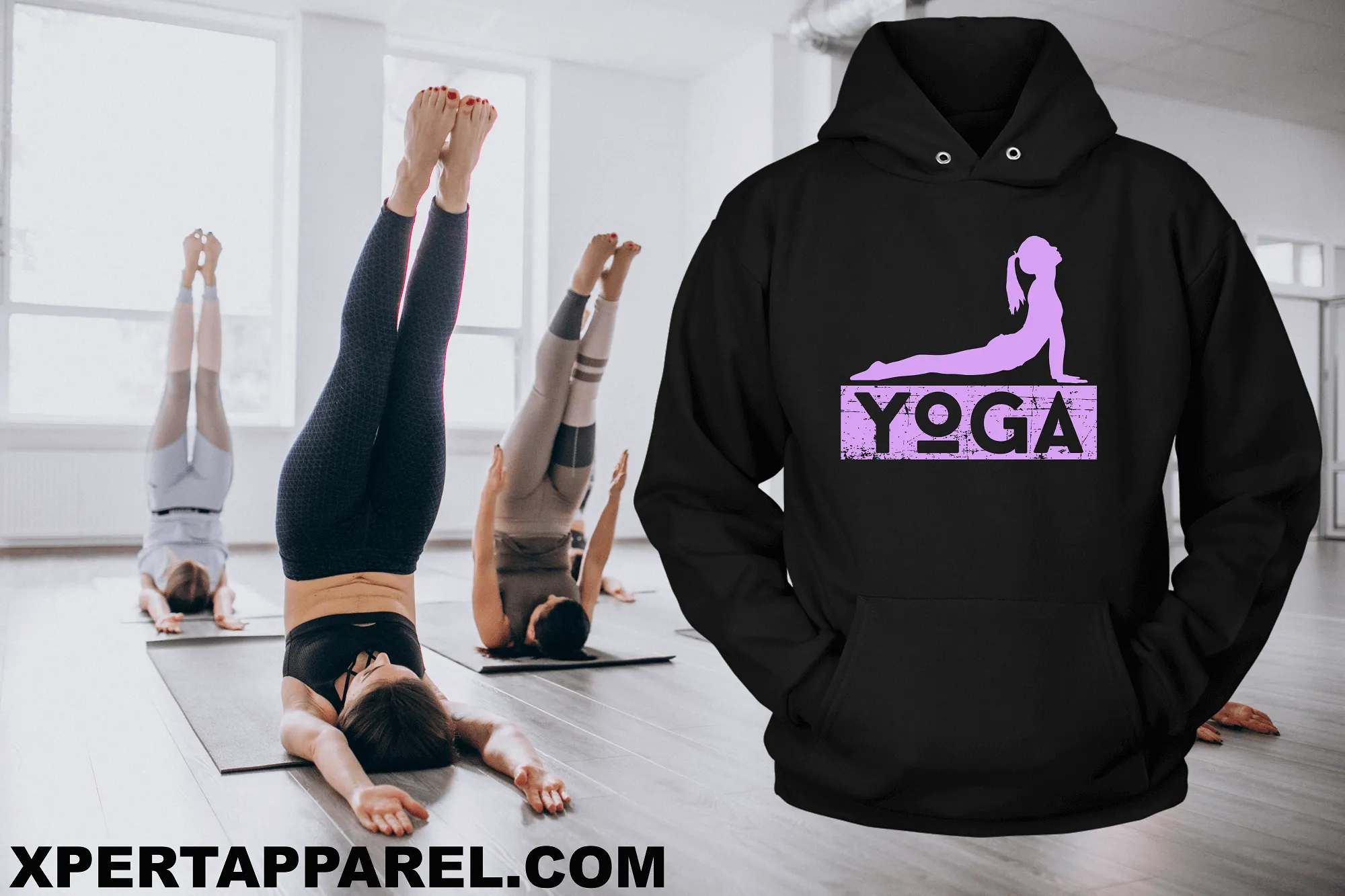 YOGA -  Unisex Hoodie - Man & Woman