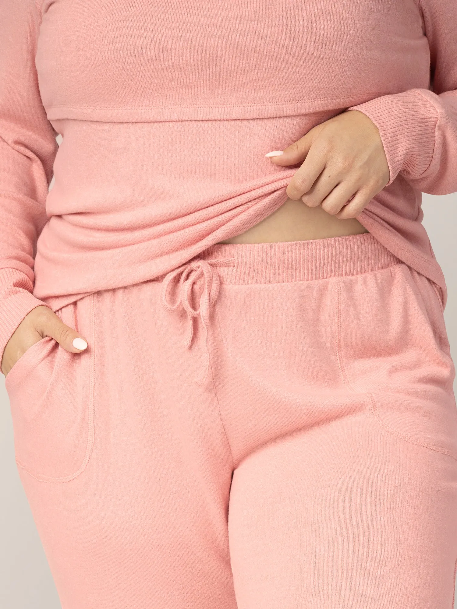 Zoe Nursing Pajama & Lounge Set | Rose Heather